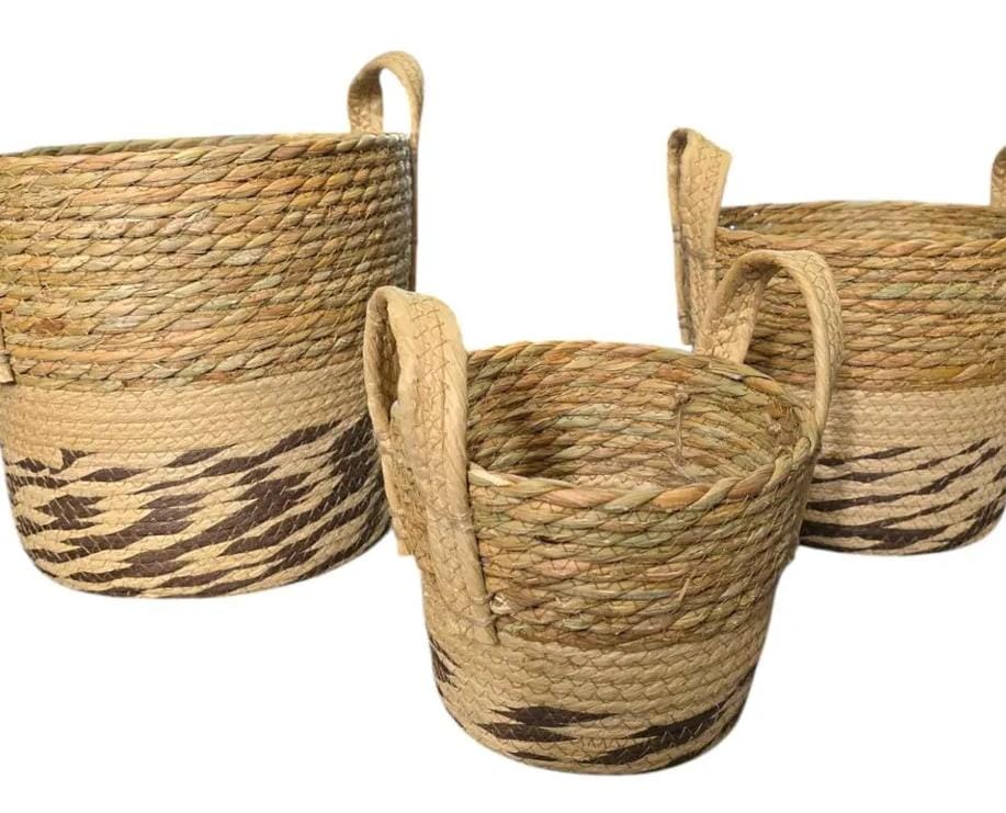 SET X3 CESTOS DE FIBRA INDIAN